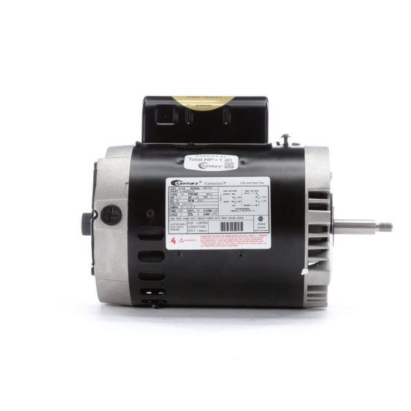 B128 C-Face Single Speed 1HP Full Rated 56J Pump Motor, 7.2/14.4A 115/230V