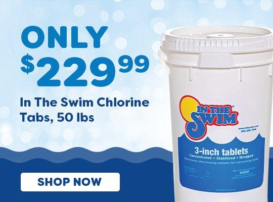 An image advertising chlorine tabs for $229.99