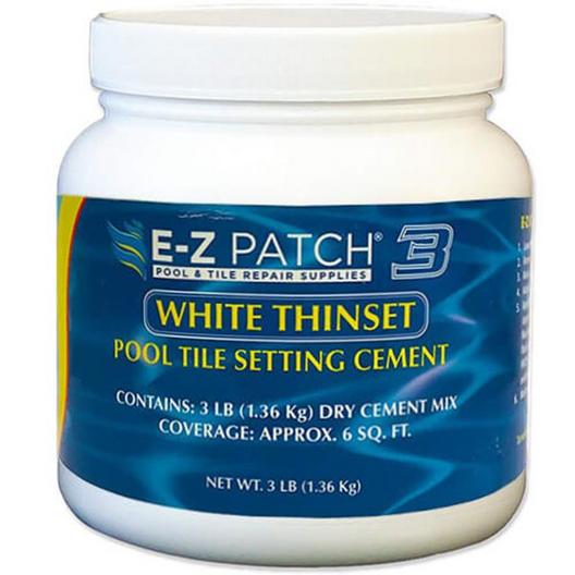 E-Z Patch 3 Thinset Pool Tile Setting Cement  White  10lbs
