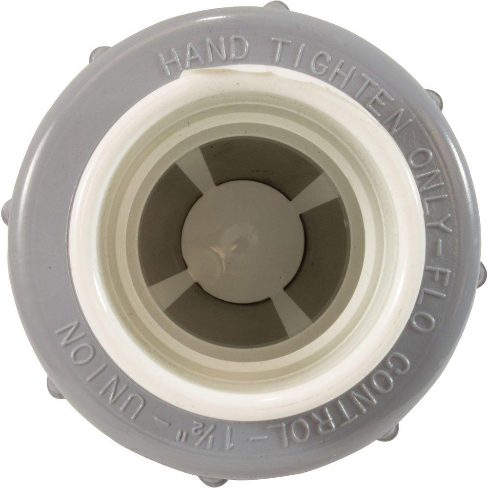 Flo Control  Check Valve Flo Control,Spring,1-1/2"s,1/2lb,True Union,Wht