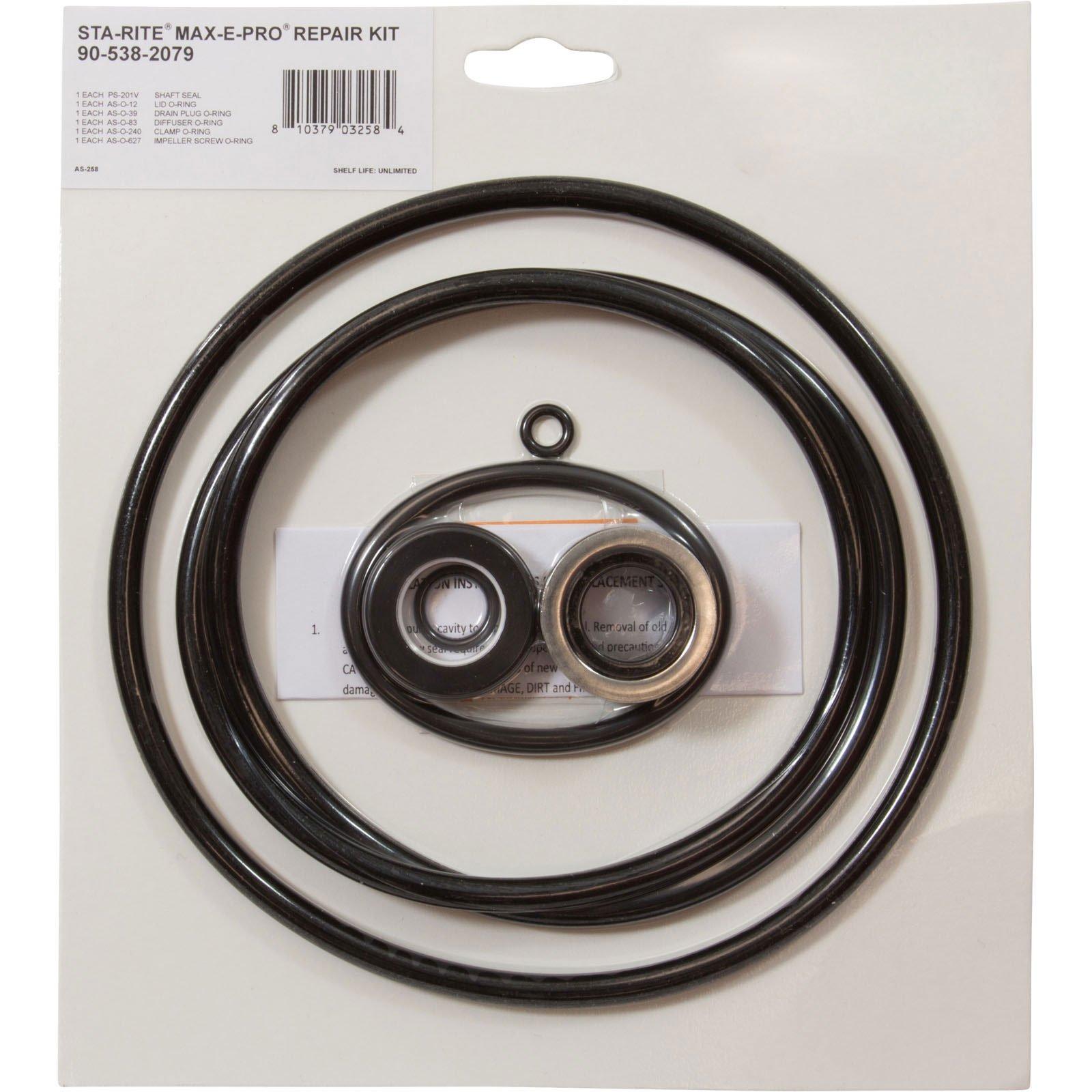 All Seals  O-Ring Kit Sta-Rite Max-E-Pro Pump Rebuild Kit