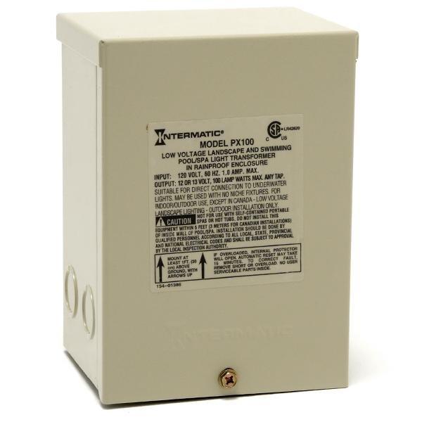 Intermatic  100-Watt Safety Transformer Steel Enclosure Beige