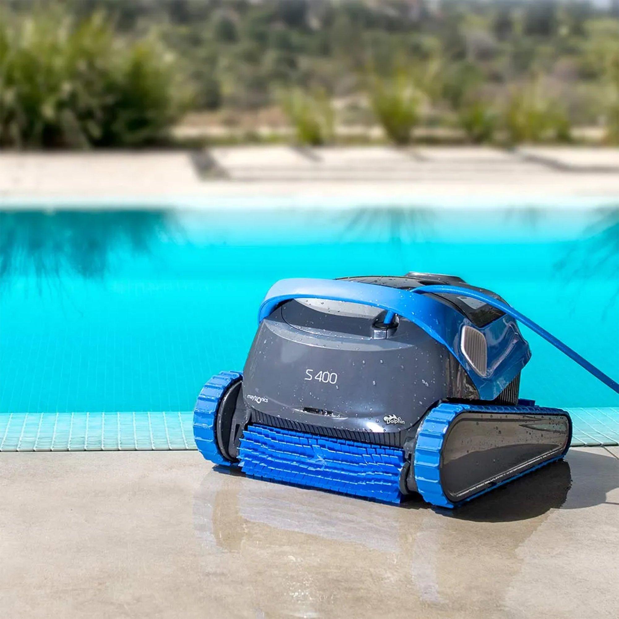 Dolphin  S400 Robotic Pool Cleaner With MyDolphin Plus App Control and Caddy