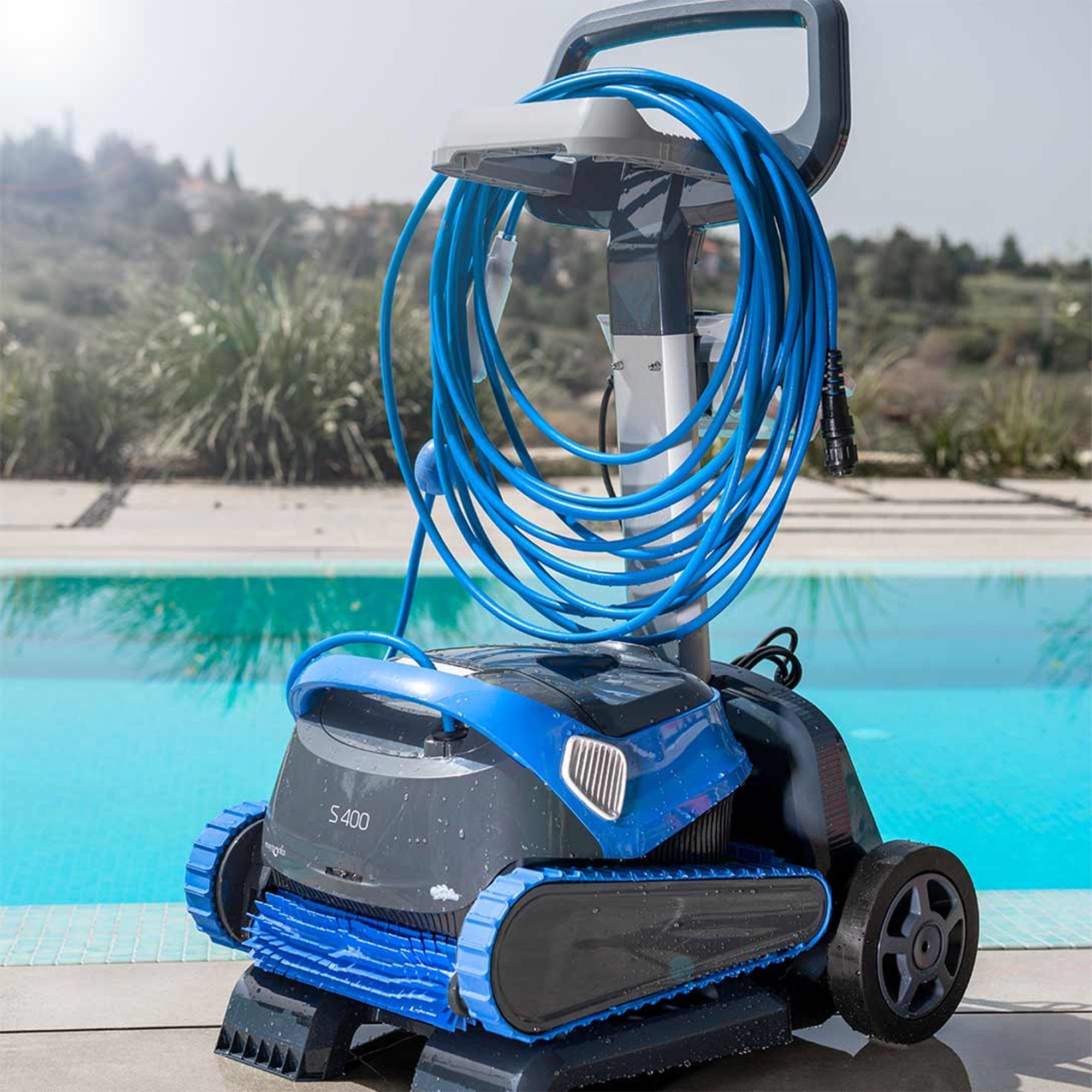 Dolphin  S400 Robotic Pool Cleaner With MyDolphin Plus App Control and Caddy