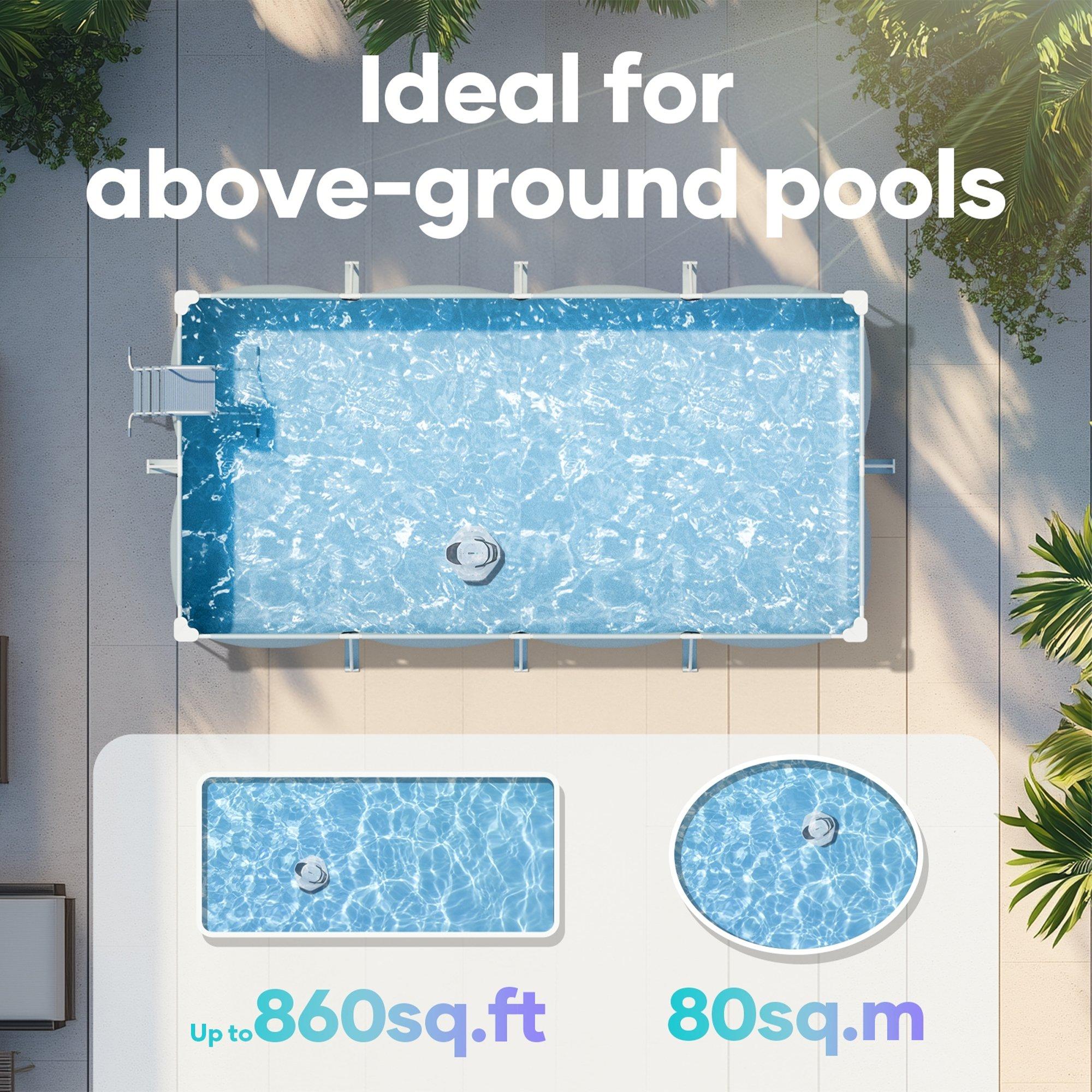 Scuba 800W Cordless Above Ground Robotic Pool Cleaner