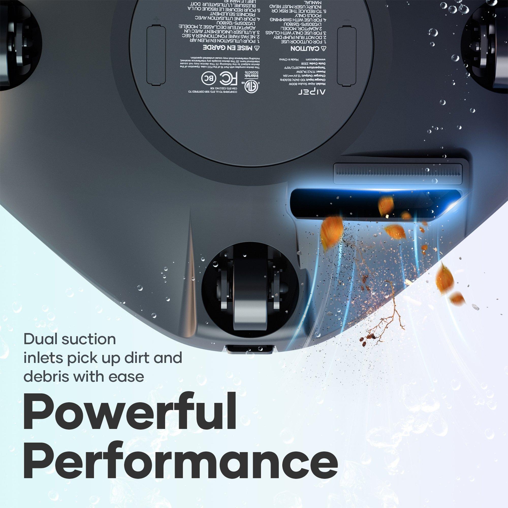 Scuba 800W Cordless Above Ground Robotic Pool Cleaner