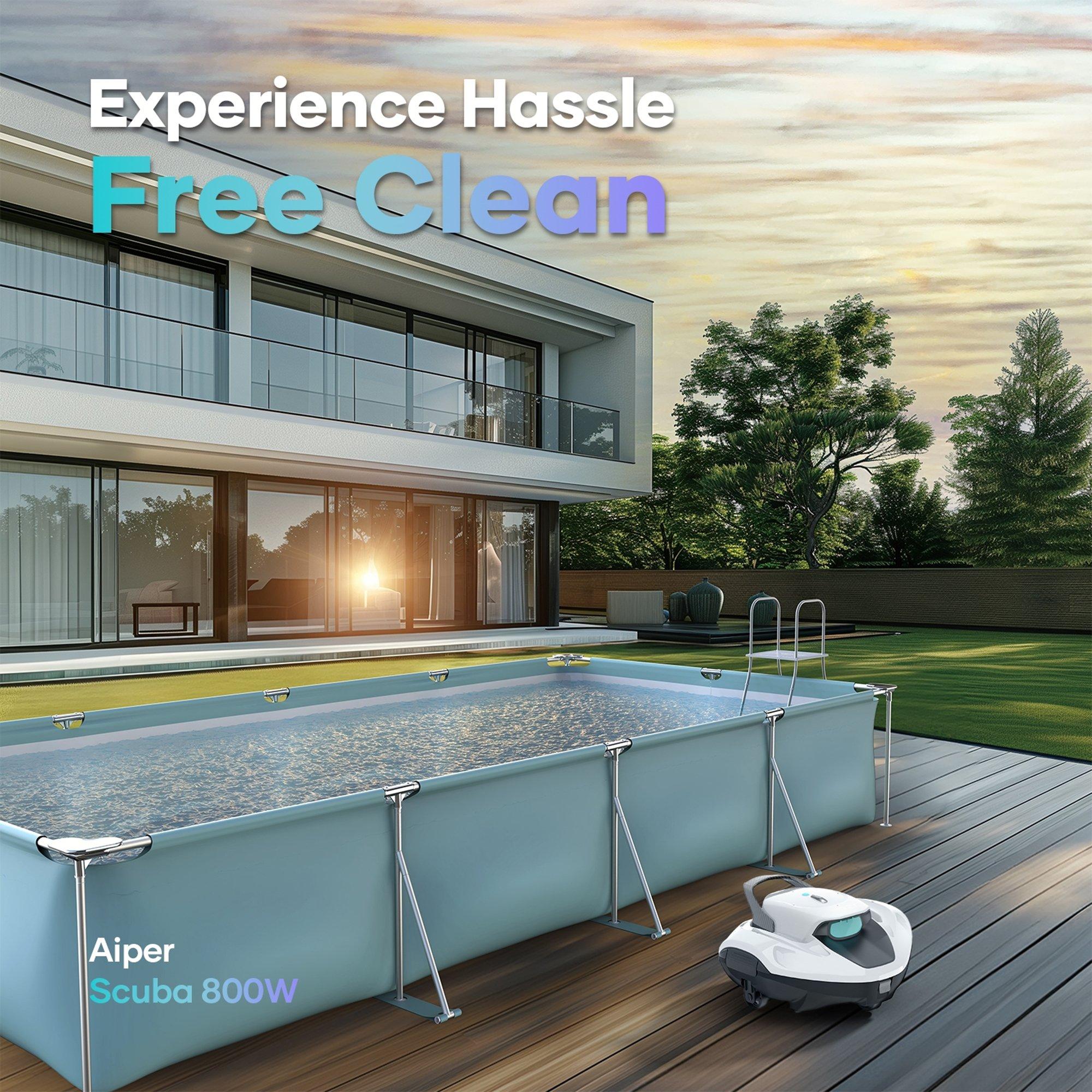 Scuba 800W Cordless Above Ground Robotic Pool Cleaner