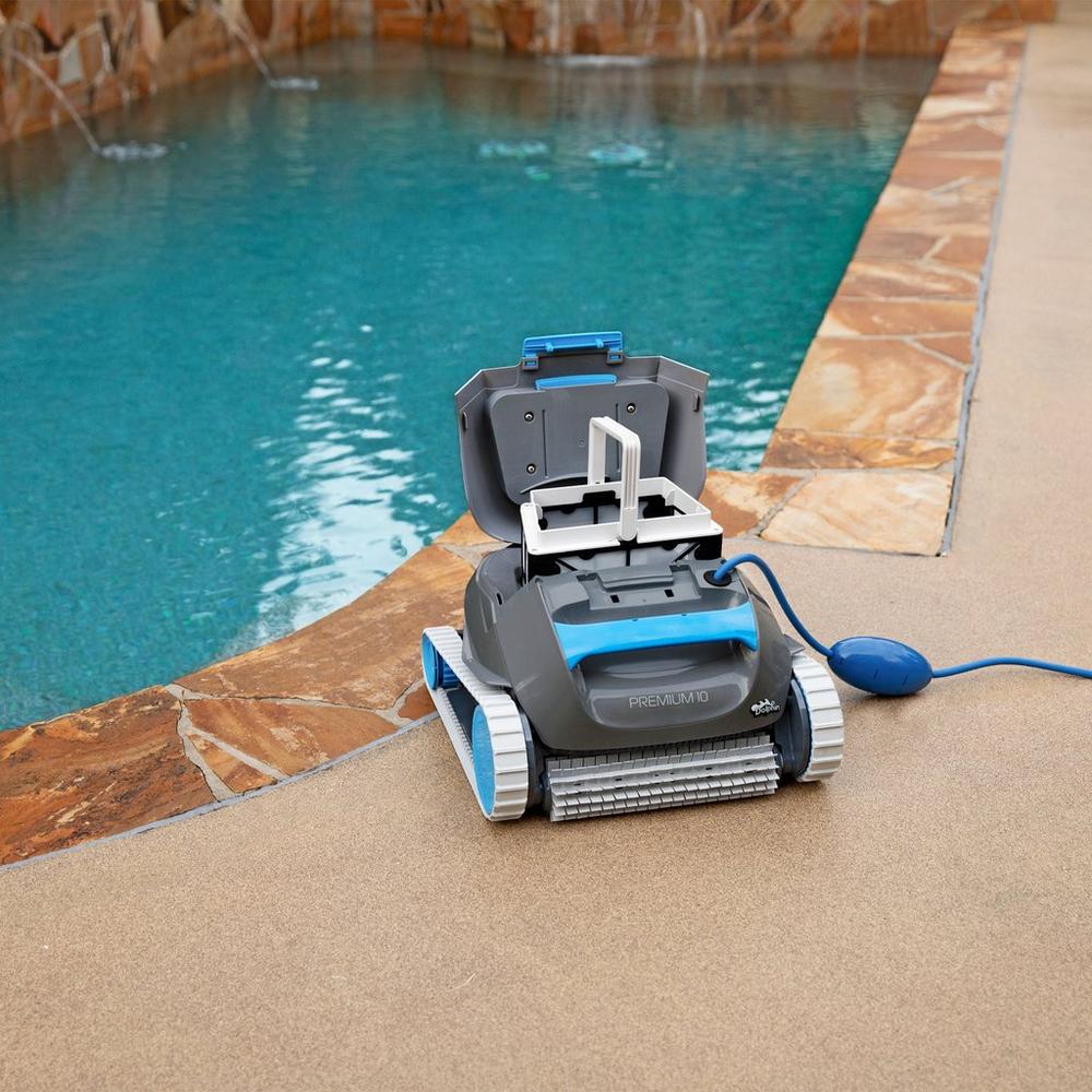 a dolphin branded pool cleaner