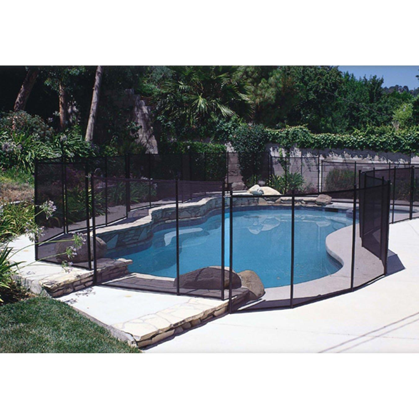 Gli  In Ground Fence Section 4 x 10 Designer Black