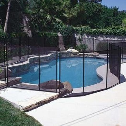 Gli  In Ground Fence 3 x 4 Removable Gate Black
