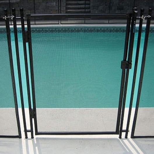 Gli  In Ground Fence 3 x 4 Removable Gate Black