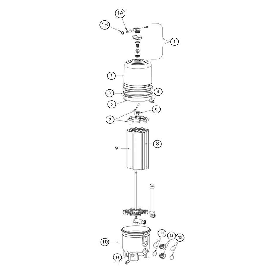 Jacuzzi JDE48 Pool Filter Parts