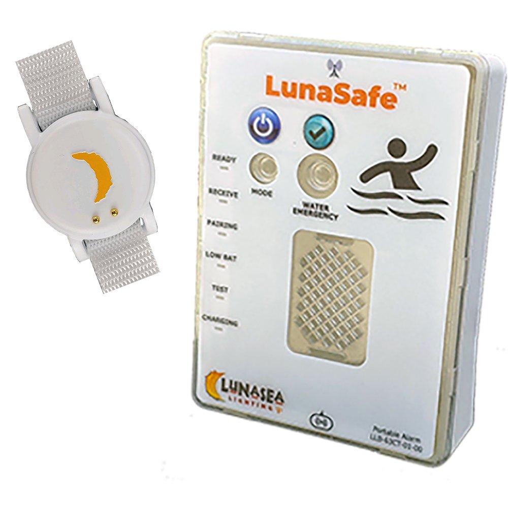 Lunasea  Wearable Water Safety Device Transmitter and Alarm Box Kit White