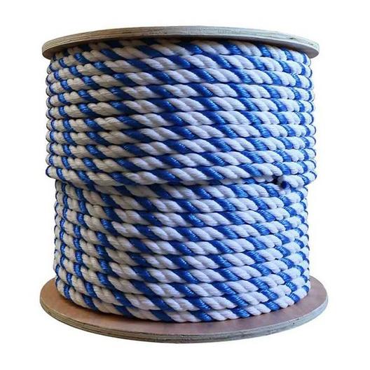 1/2 Inch Dia Pool Rope  Blue/White (price per ft.)