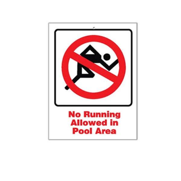 no running sign pool