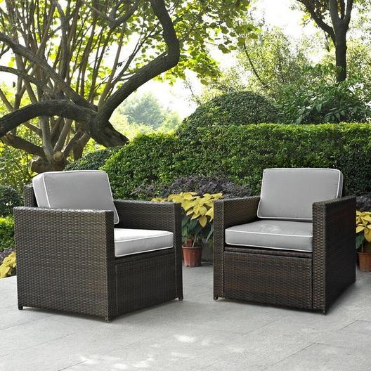 Crosley  PALM HARBOR 2PC WICKER SEATING