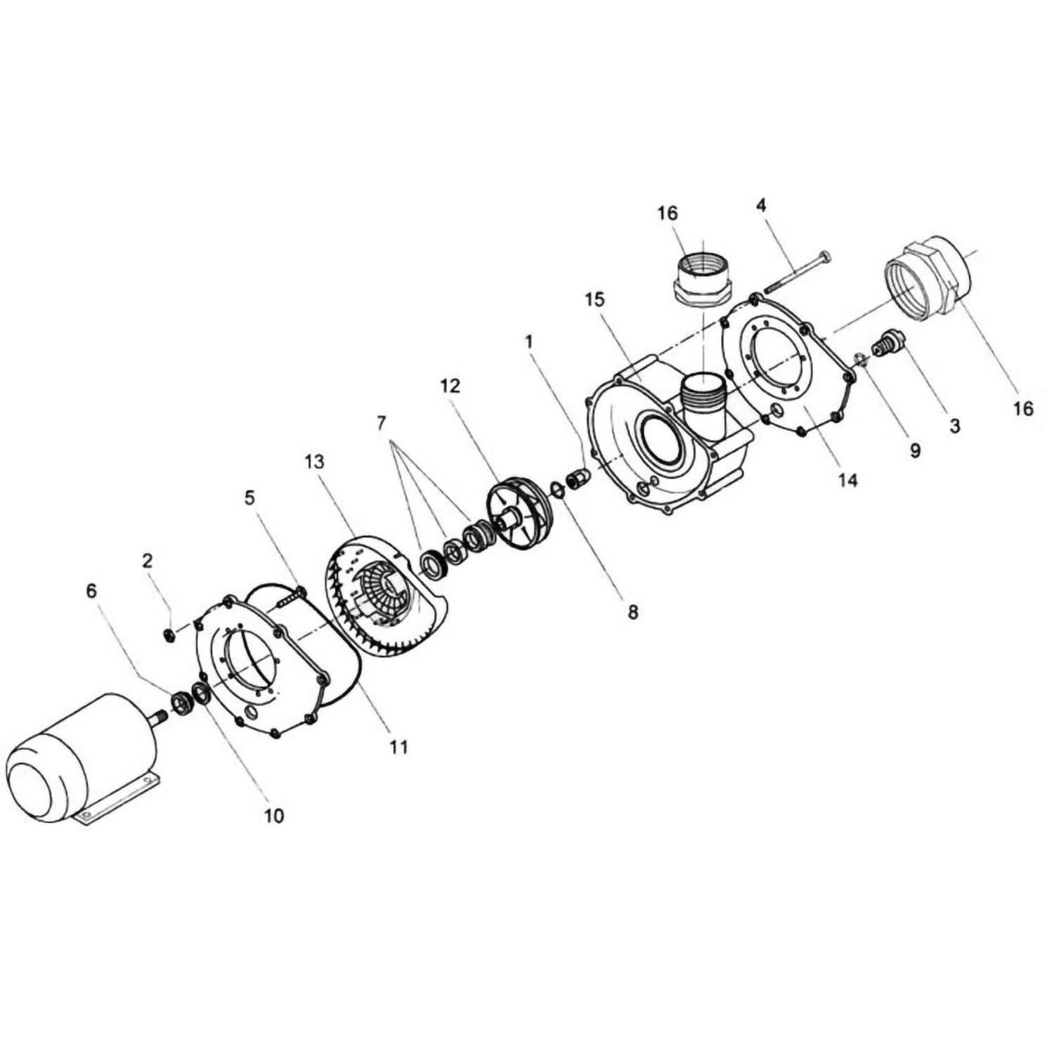 Speck 21-80 G Pump Parts Breakdown