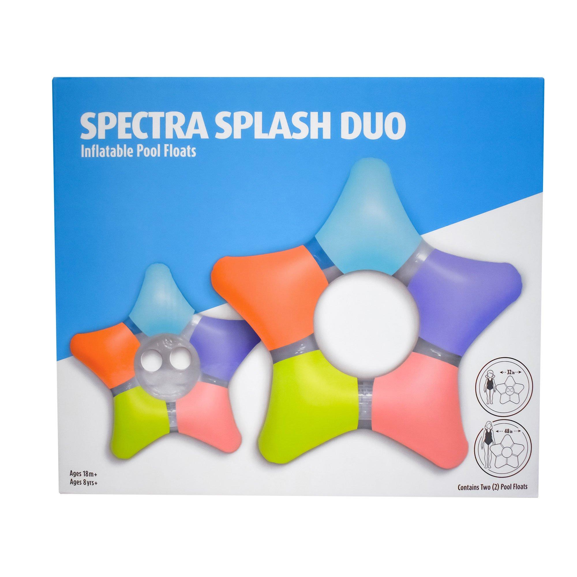 Spectra Splash Duo Inflatable Star-Ring Pool Floats  2 Piece Set