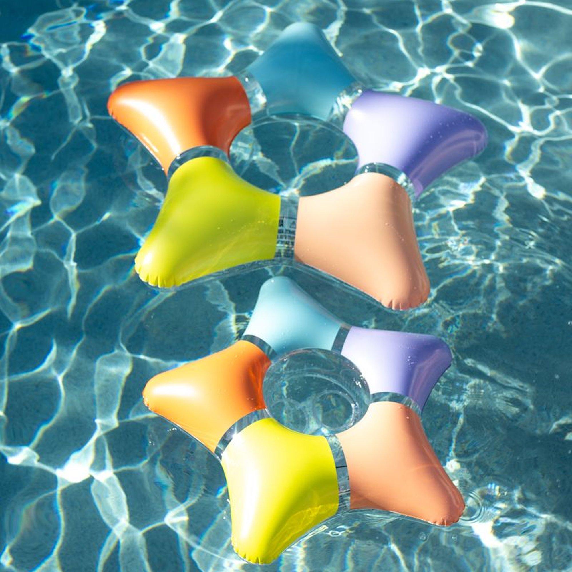 Spectra Splash Duo Inflatable Star-Ring Pool Floats - 2 Piece Set