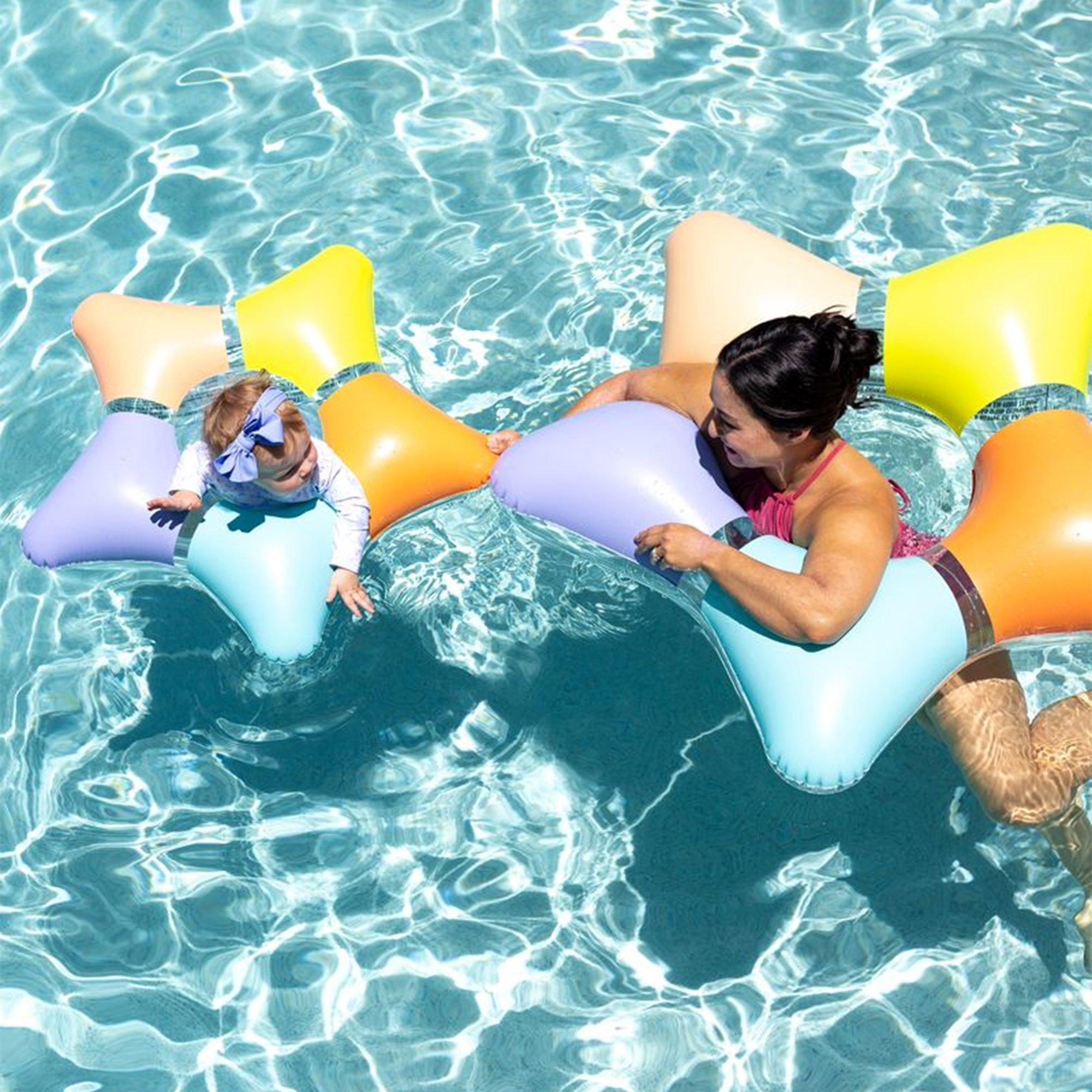 Spectra Splash Duo Inflatable Star-Ring Pool Floats  2 Piece Set