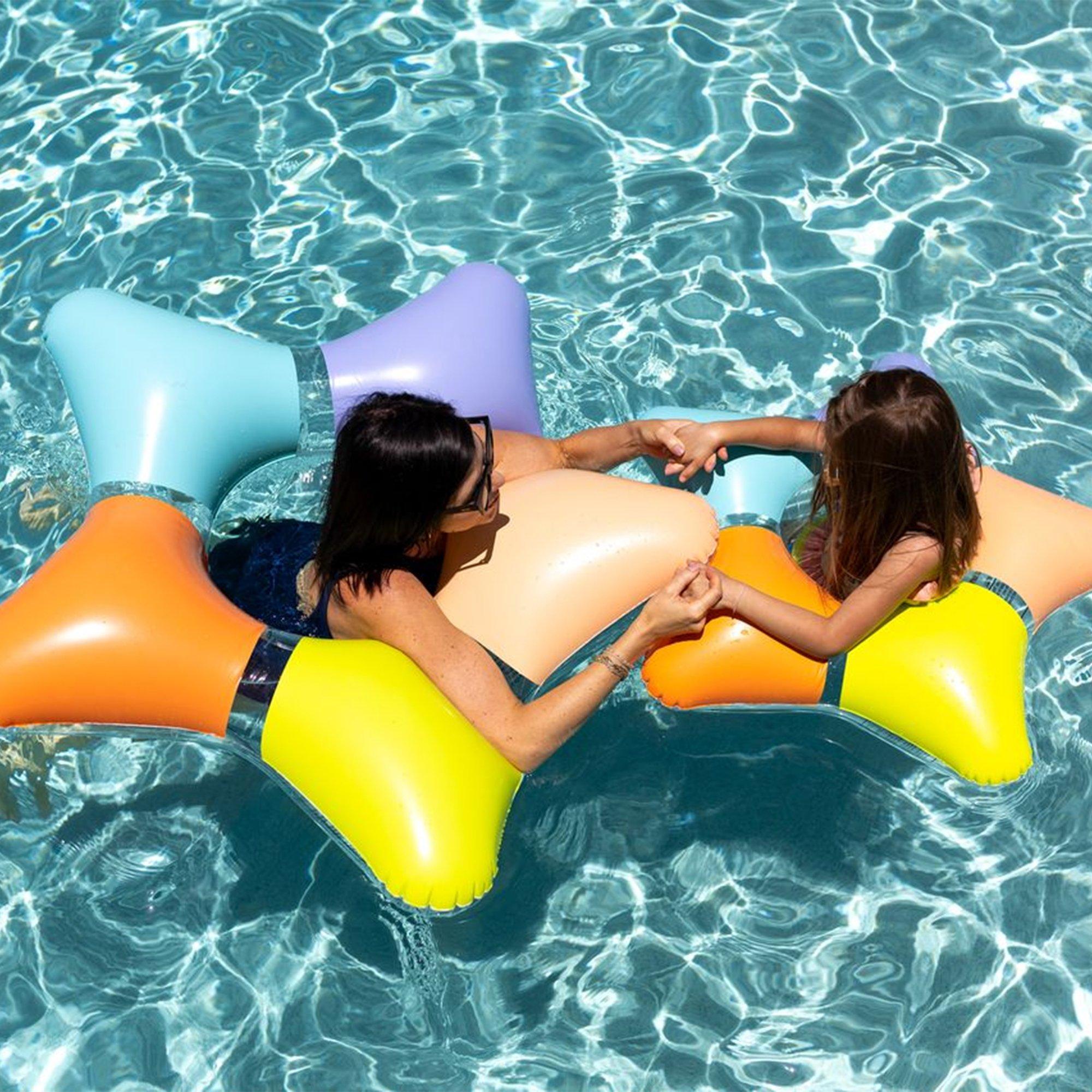 Spectra Splash Duo Inflatable Star-Ring Pool Floats  2 Piece Set