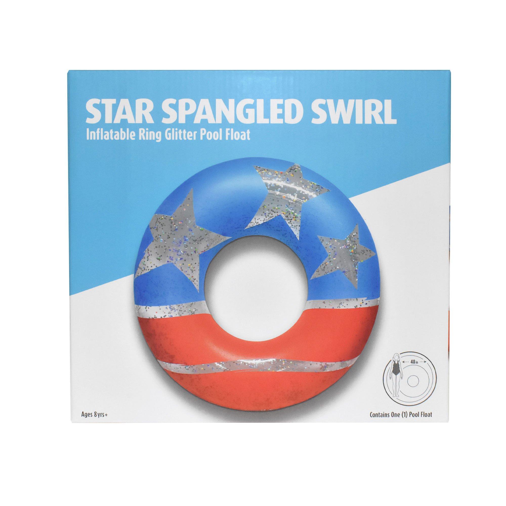 Star Spangled Glitter 48in Ring Float