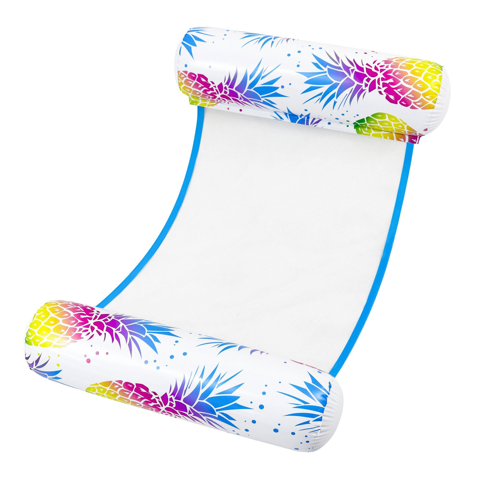 Tie Dye Pineapple Inflatable Hammock Pool Float