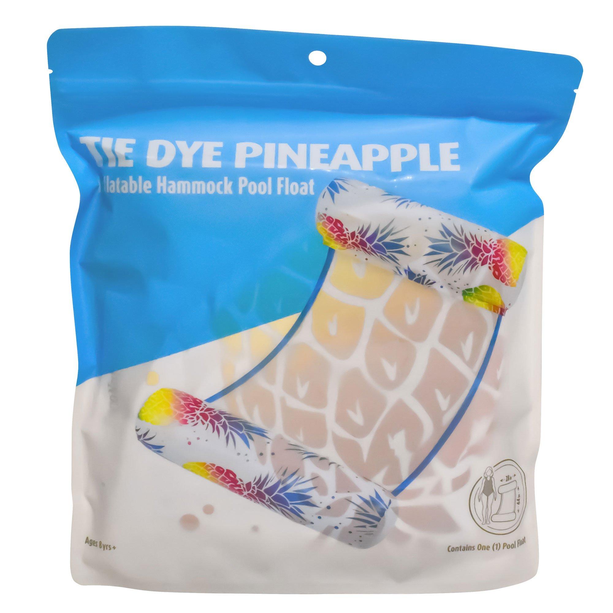 Tie Dye Pineapple Inflatable Hammock Pool Float