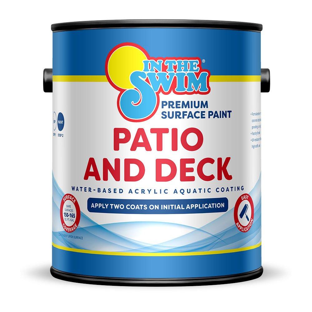 In The Swim  Patio and Deck Pool Paint 1 Gallon Taupe