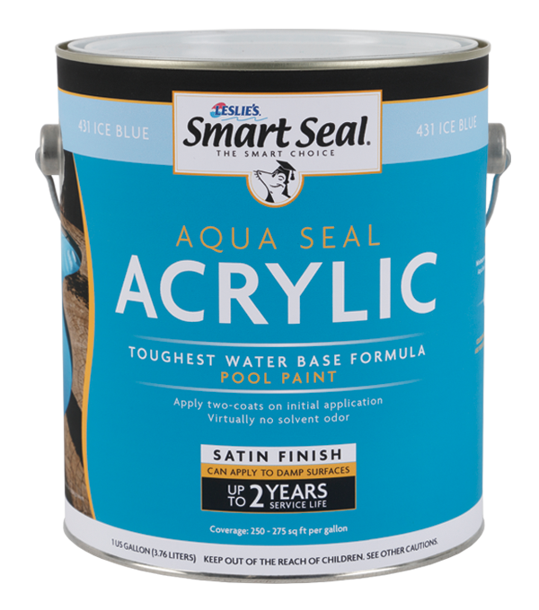 Smart Seal  Aqua Seal Acrylic Pool Paint 1 Gallon Black