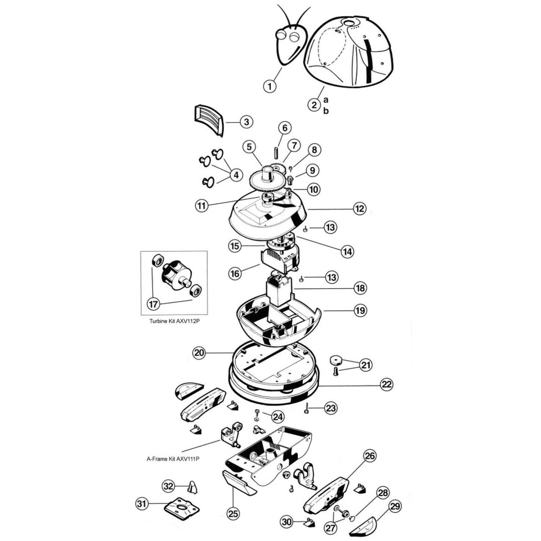 AquaBug Above Ground Pool Cleaner Parts