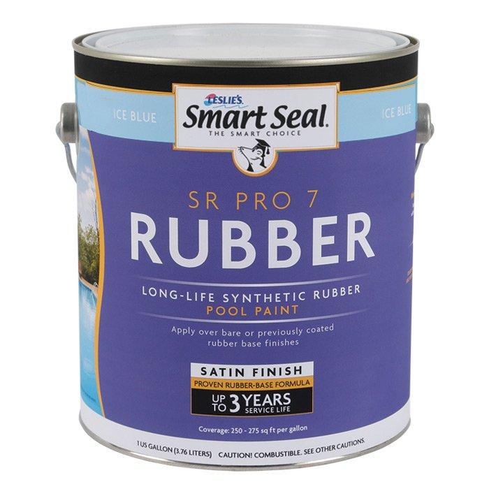 SR Pro 7 Rubber Pool Paint, 1 Gallon, Ice Blue