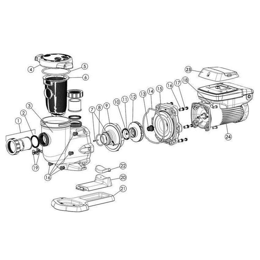 Jacuzzi JVS1875S Pool Pump Parts