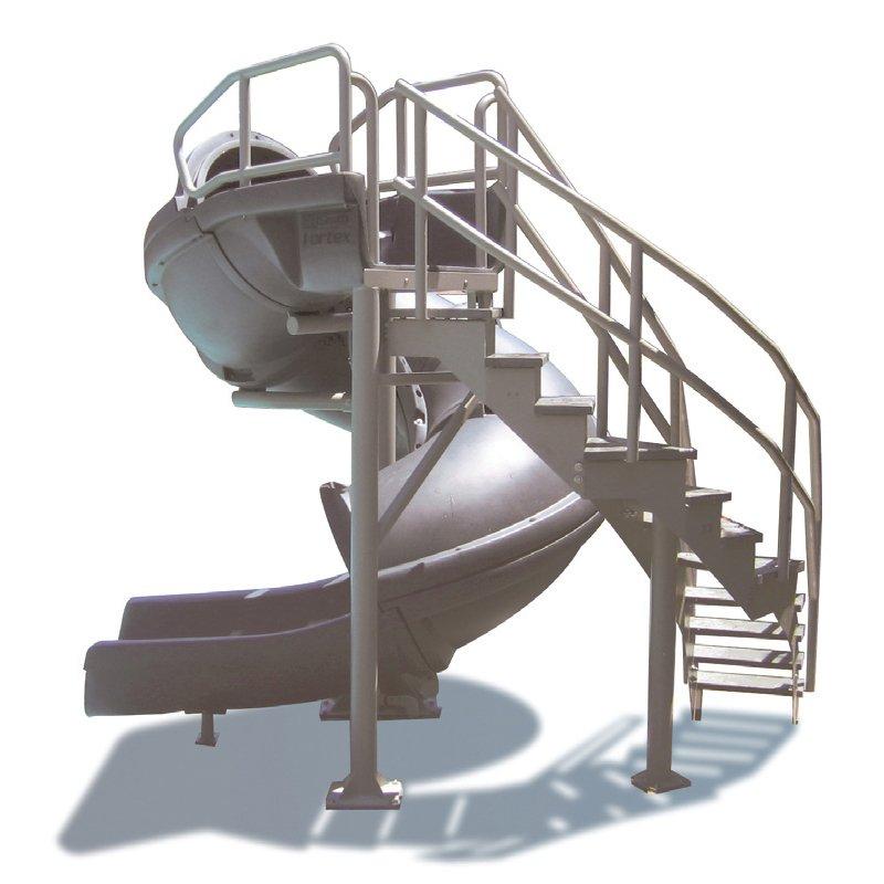 Complete Pool Slide with Staircase