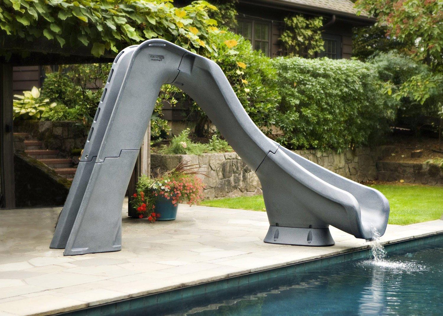 S.R Smith  Typhoon Left Turn Complete Pool Slide  Sandstone