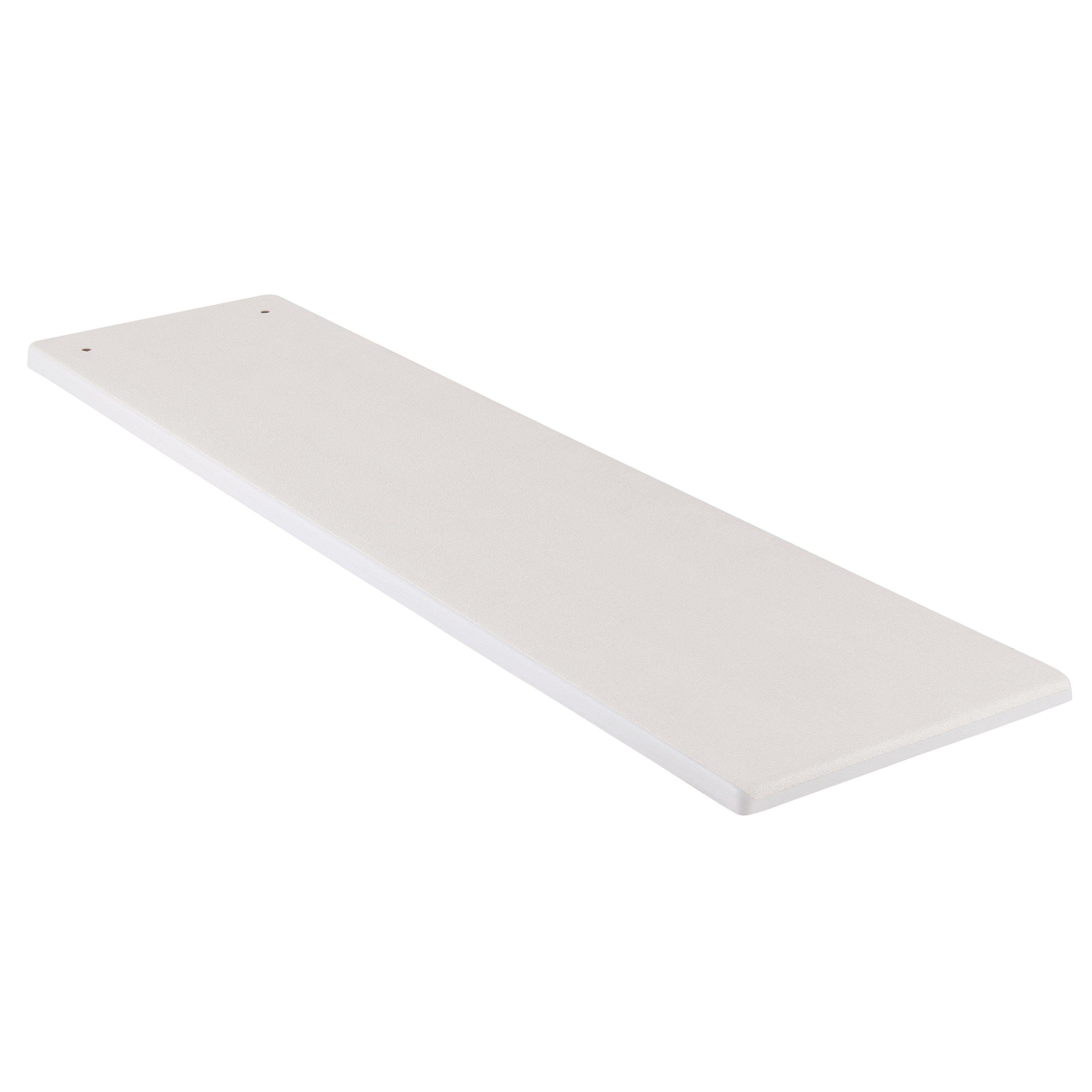 8' Fibre-Dive Diving Board with Flyte-Deck II Stand, Radiant White