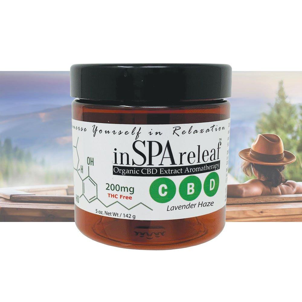 Organic CBD Extract Aromatherapy 5oz Spa Crystals - Lavender Haze