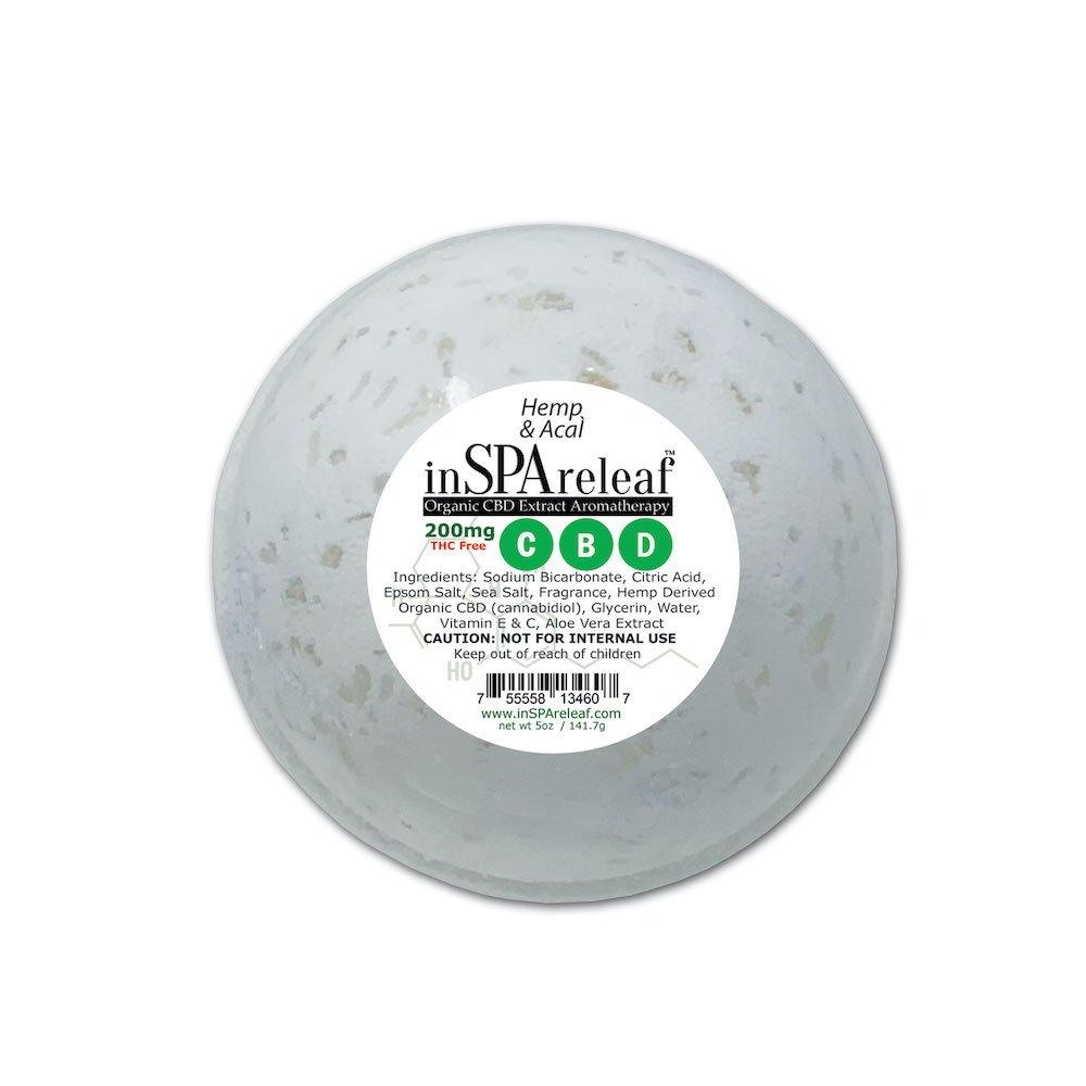 Organic CBD Extract Aromatherapy Spa Bomb - Hemp and Acai
