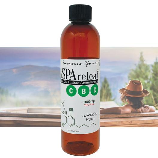 inSPAreleaf  Organic CBD Extract Aromatherapy 8oz Liquid  Lavender Haze