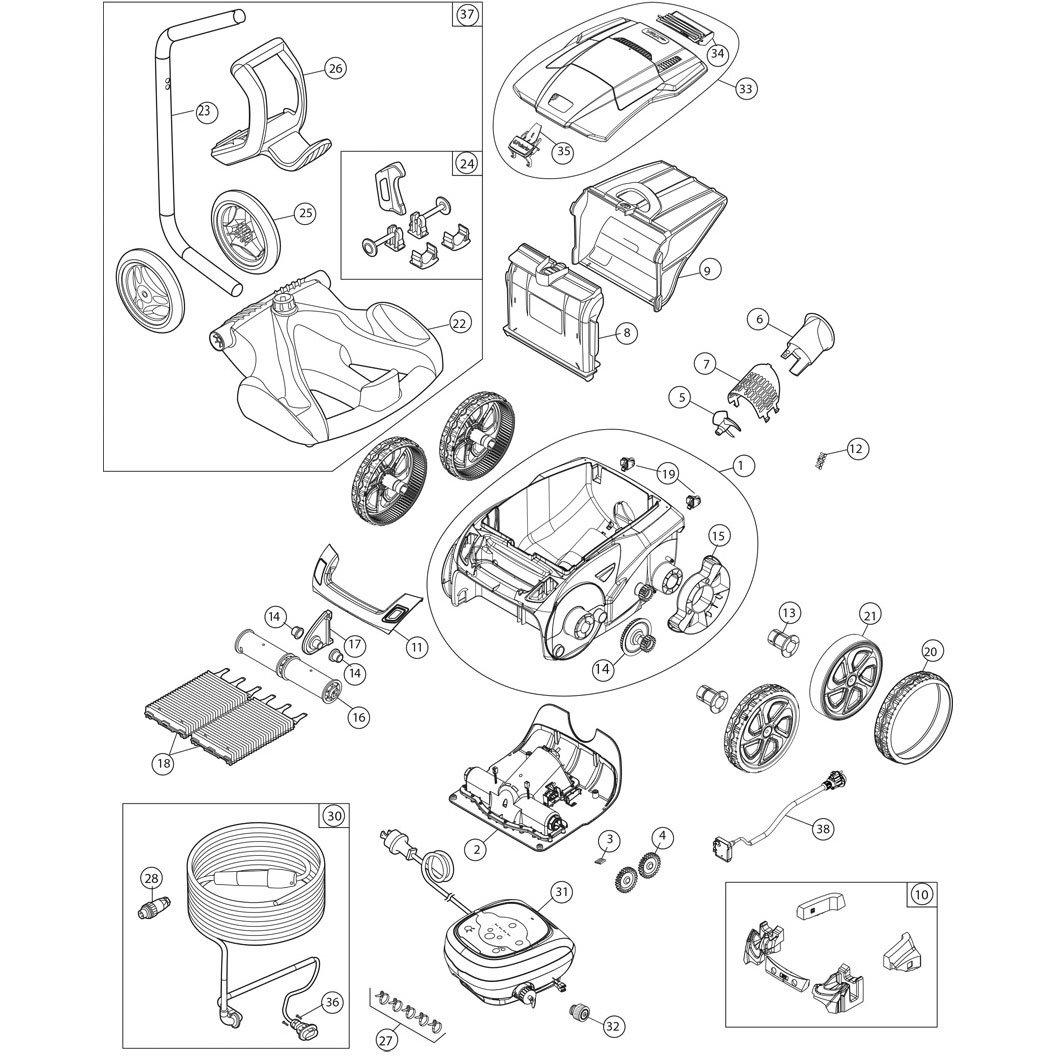 Polaris VRX iQ+ Pool Cleaner Parts