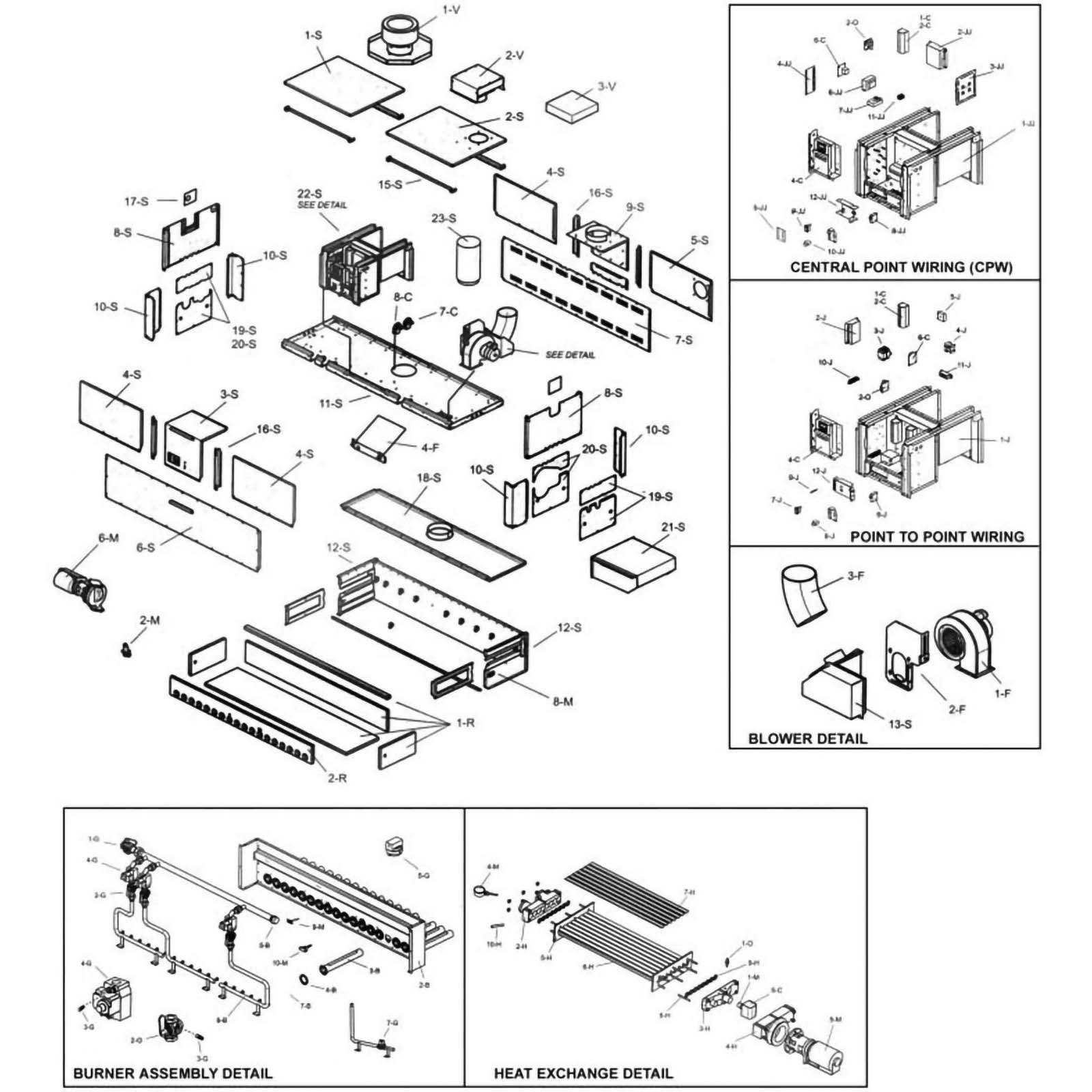 Raypak Heater 302-902 Hi Delta Heater Parts Breakdown