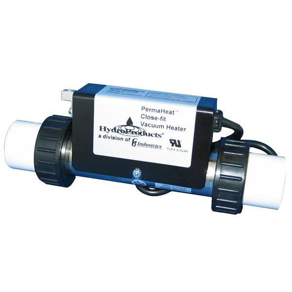 Bath Heater 1.5kW 115V In-Line Vacuum 7in. Flo-Thru with Union