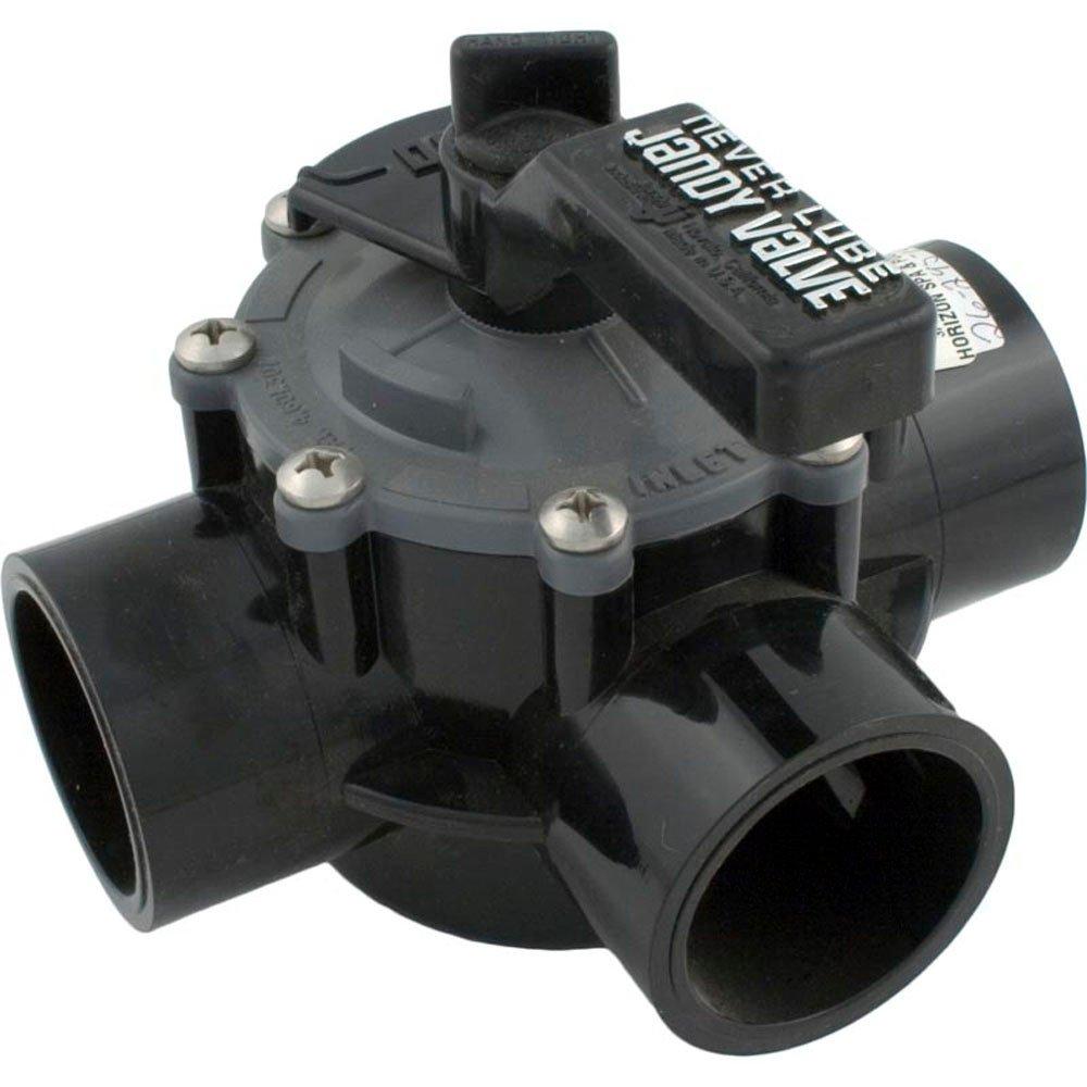 Jandy - NeverLube Three Port Valve 1 1/2in.-2in. Positive Seal with Internal/External Stops