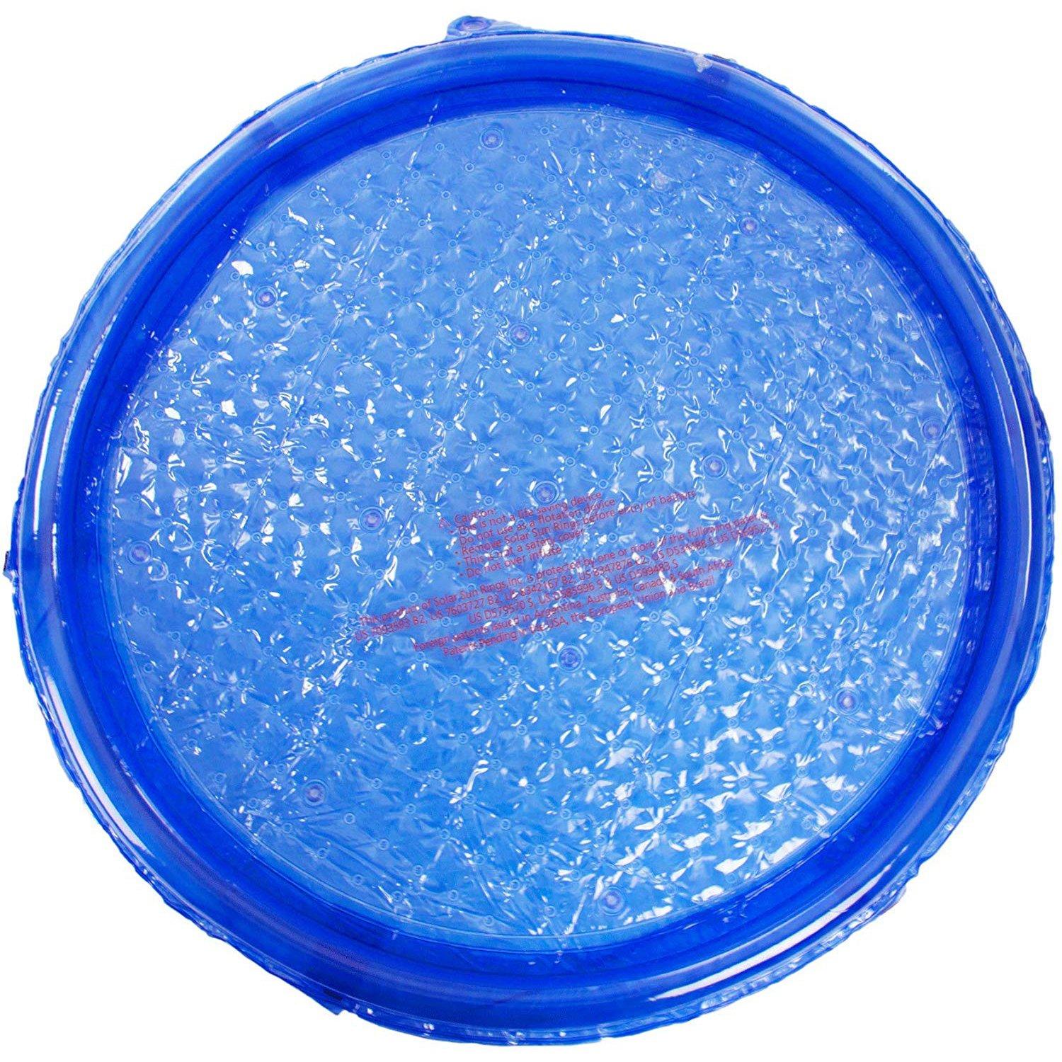 Solar Sun Rings  SSR-ANCHORB Solid Blue Pool Sun Rings with Water Anchors