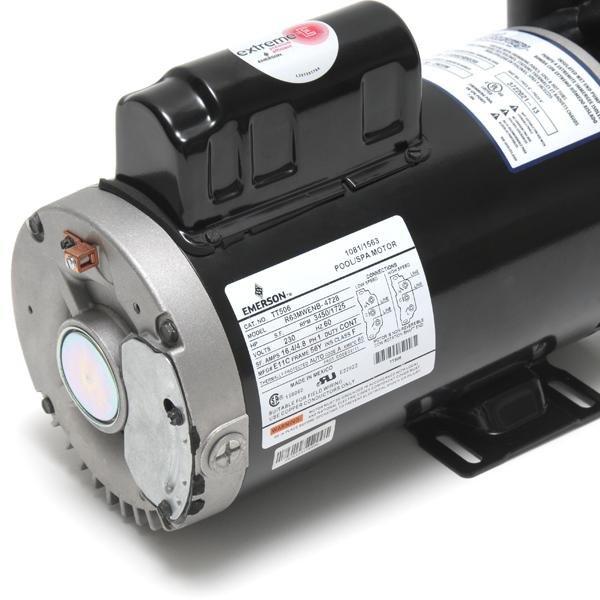 Executive 56-Frame 5HP Dual-Speed Spa Pump, 2-1/2in. Intake, 2in. Discharge, 230V