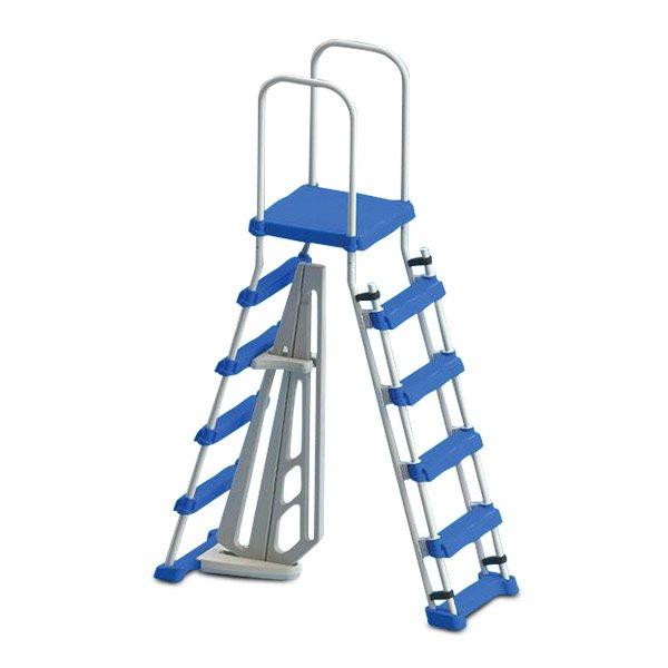 Oceania  Above Ground Pool Entry Ladder with Safety Barrier for Pools 48  52"