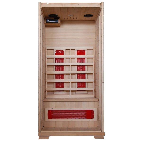 Heatwave  Buena Vista 1-2 Person Hemlock Infrared Sauna w 3 Ceramic Heaters