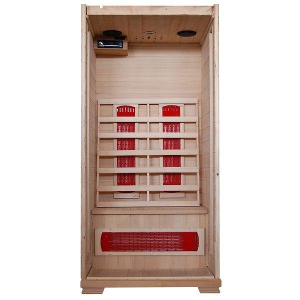 Heatwave  Buena Vista 1-2 Person Hemlock Infrared Sauna w 3 Ceramic Heaters