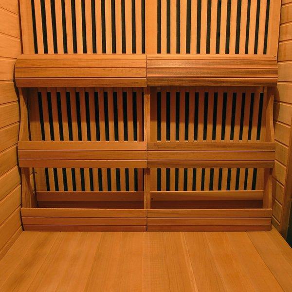 Heatwave  3-Person Cedar Corner Sauna with Carbon Heaters