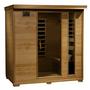 4-Person Hemlock Infrared Sauna with Carbon Heaters